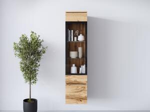 Vitrína Sawoti 002 + LED, Barva: wotan 5903211507373