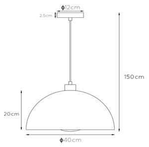 Lucide 45496/01/35 - Lustr na lanku SIEMON 1xE27/40W/230V modrá