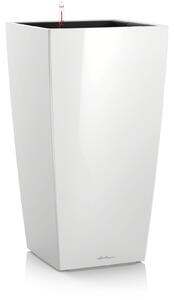 Samozavlažovací květináč Cubico Premium 30 cm, bílá +