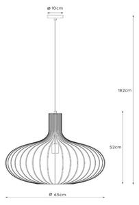 Lucide 78374/65/33 - Lustr na lanku MANUELA 1xE27/60W/230V pr. 65 cm zelená