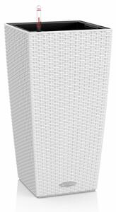 Samozavlažovací květináč Cubico Cottage 40 cm, bílá +
