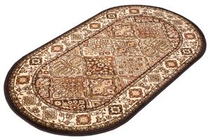 Oválný koberec Agnella Standard Bergenia Olivový Rozměr: 100x180 cm