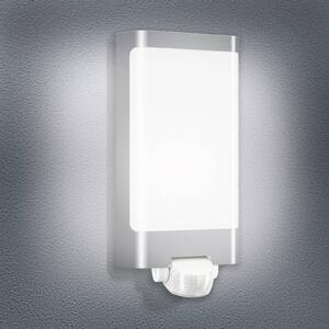 STEINEL L 240 S LED nástěnné světlo se senzorem, nerezová ocel, Hliník / šedá / zinek, Nerezová ocel, Moderní