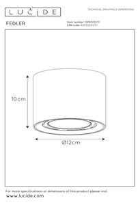 Lucide 09921/12/31 - LED Stmívatelné bodové svítidlo FEDLER 1xGU10/12W/230V bílá