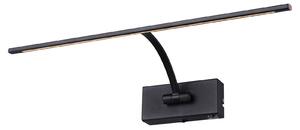 Freelight LED nástěnné světlo Matisse, šířka 45 cm, černá, stmívatelný, Černá, Obývací pokoj / jídelna, kov, Moderní