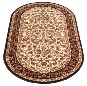 Oválný koberec Agnella Standard Hermiona Krémový Rozměr: 100x180 cm