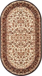 Oválný koberec Agnella Standard Hermiona Krémový Rozměr: 100x180 cm