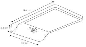 Lucide 22862/04/30 - LED Solární svítidlo se senzorem BASIC LED/3W/1,2V IP44