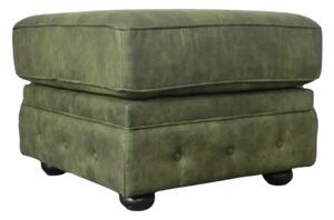 (2310) PRESTON elegantní velký taburet zelený