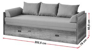 Rozkládací postel 80 až 160 cm BRW Malcolm LOZ/80/160. 798477
