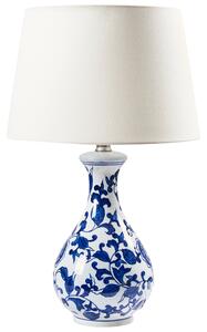 Stolní lampa CARMEN Porcelán Bílá/Modrá