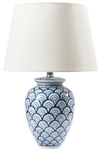 Stolní lampa JAUCA Porcelán Bílá/Modrá