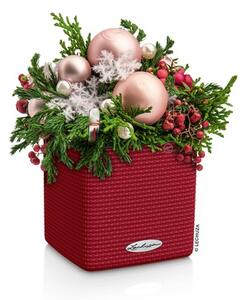 Samozavlažovací květináč Cube Color, průměr 14 cm, antracitová
