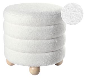 Puf CHILLY Buklé Krémově bílá