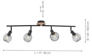 Leuchten Direkt 15924-79 - Bodové svítidlo EUGEN 4xE14/40W/230V