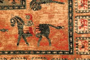 Kusový koberec vlněný Osta Kashqai 4301 500 béžový zelený Rozměr: 80x160 cm