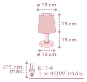Dalber 82211S - Dětská lampička STAR LIGHT 1xE14/40W/230V růžová