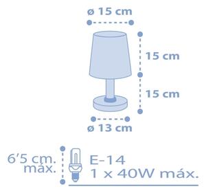 Dalber 82211T - Dětská lampička STAR LIGHT 1xE14/40W/230V modrá