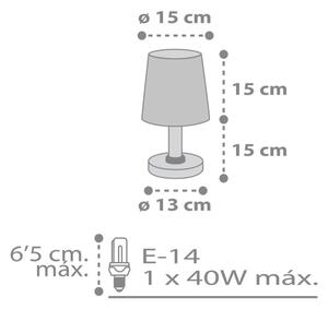 Dalber 82211B - Dětská lampička STAR LIGHT 1xE14/40W/230V bílá