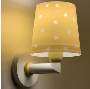 Dalber 82219A - Dětské nástěnné svítidlo STAR LIGHT 1xE27/60W/230V žlutá