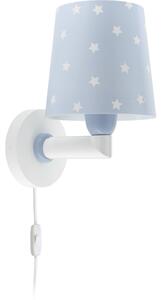 Dalber 82219T - Dětské nástěnné svítidlo STAR LIGHT 1xE27/60W/230V modrá