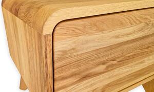 Dřevěný noční stolek DEIRA 1Z 50x40x45 cm - Provedení masiv Buk nebo za příplatek Dub