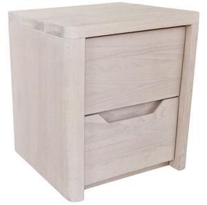 Dřevěný noční stolek z masivu TENNO 2x zásuvka
