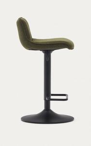 ZENDA BLACK barová židle zelená