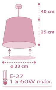 Dalber 82462 - Dětský lustr FLAMINGO 1xE27/15W/230V