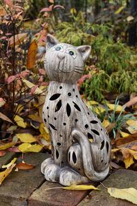 Bureš svícen Kočka kámoška keramický šrafy 40 cm
