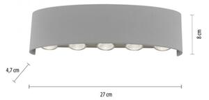 Paul Neuhaus 9489-21- LED Venkovní nástěnné svítidlo CARLO 10xLED/0,8W/230V IP54