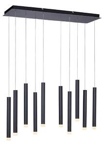 Leuchten Direkt 15206-18 - LED Lustr na lanku 10xLED/4,8W/230V černá