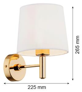 Brilagi - Nástěnné svítidlo MONTE 1xE27/15W/230V krémová/zlatá