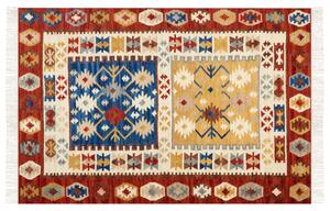 Vlněný kelimový koberec 200 x 300 cm vícebarevný VOSKEHAT