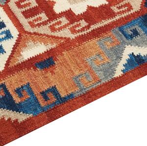 Vlněný kelimový koberec 160 x 230 cm vícebarevný LUSARAT
