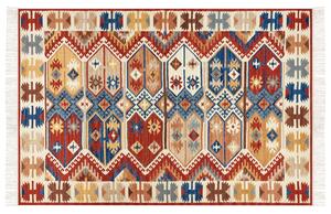 Vlněný kelimový koberec 200 x 300 cm vícebarevný VANASHEN