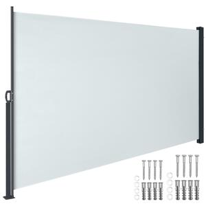 Tectake Výsuvná boční markýza s navíjecím mechanismem, neprůhledná - 300 x 180 cm,šedá