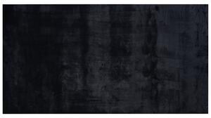 Koberec z umělé zaječí kožešiny 80 x 150 cm černý MIRPUR
