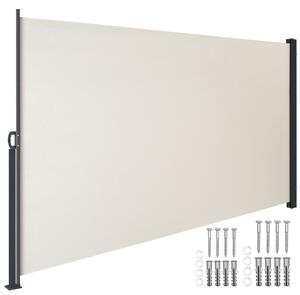 Tectake Výsuvná boční markýza s navíjecím mechanismem, neprůhledná - 300 x 180 cm,béžová