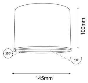 Shilo 1117 - Bodové svítidlo MIKI 1xGU10/15W/230V černá