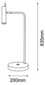 Amplex 8909 - Stolní lampa AMOS 1xGU10/15W/230V černá