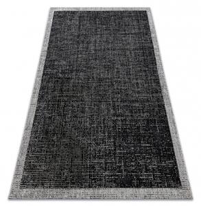 Balta Kusový koberec SISAL FLOORLUX 20401 černý / stříbrý Rozměr: 120x170 cm