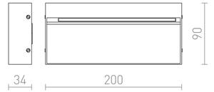 RED - Design Rendl-R12547- LED Venkovní nástěnné svítidlo AQILA LED/6W/230V IP54