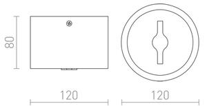 RED - Design Rendl-R12634 - LED Stmívatelné bodové svítidlo KELLY 15W/230V černá