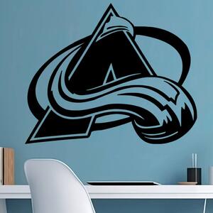 Živá Zeď Samolepka Hokejový tým Colorado Avalanche Barva: černá