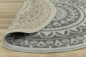Kulatý koberec LUNA 503786/89944 šedý Rozměr: průměr 120 cm