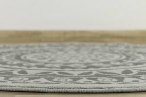 Kulatý koberec LUNA 503786/89944 šedý Rozměr: průměr 120 cm