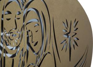 Dekorativní panel se zrcadlem NATIVITY GOLD -B- 120X2X60 cm