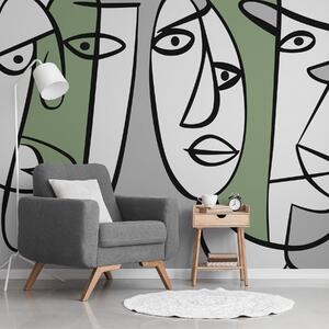 Fototapety Abstraktní tváře, Fototapety moderní, w05504v2 : uwalls.cz