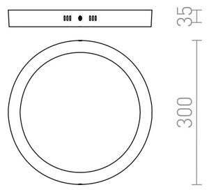RED - Design Rendl - R12973 - LED Stropní svítidlo SOCORRO LED/24W/230V